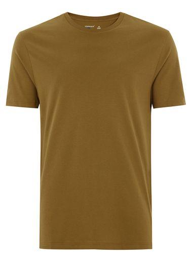 Topman Mens Brown Slim T-shirt