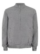 Topman Mens Black And White Gingham Sports Coat