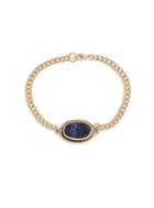 Topman Mens Blue Gold Stone Bracelet*