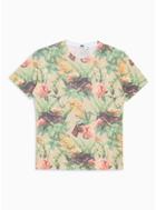 Topman Mens Multi Big Cat Print T-shirt