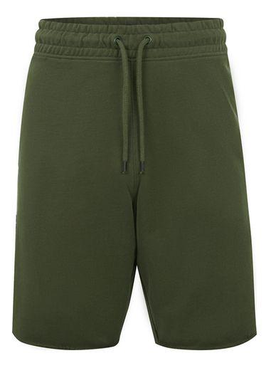 Topman Mens Khaki Raw Hem Jersey Shorts