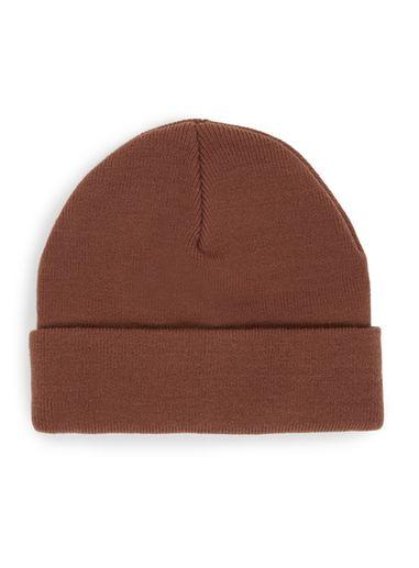 Topman Mens Red Classic Fit Beanie Hat