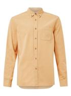Topman Mens Yellow Ltd Mustard Textured Button Down Shirt