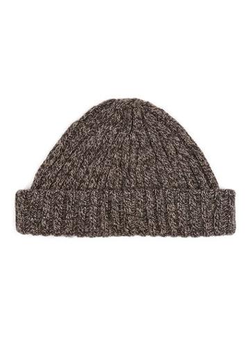 Topman Mens Multi Tobacco Brown And Black Twist Beanie