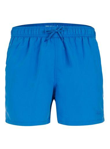 Topman Mens Colbalt Blue Embroidered Swim Shorts