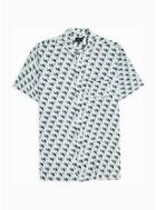 Selected Homme Mens Selected Homme White Argyle Multi Printed Shirt