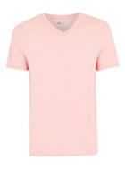 Topman Mens Pink Slim V-neck T-shirt