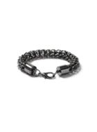 Topman Mens Grey Gunmetal Look Chunky Chain Bracelet*