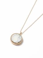 Topman Mens White Gold Look Circle Marble Necklace*