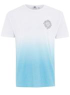Topman Mens White And Blue Slim Fit T-shirt