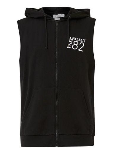 Topman Mens Blue Black Legacy Print Gilet