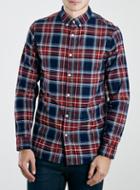 Topman Mens Red Selected Homme Lauritz Shirt