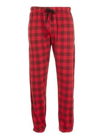 Topman Red Check Sweatpants