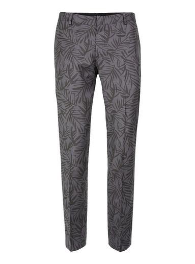 Topman Mens Mid Grey Gray Fern Print Skinny Fit Suit Pants