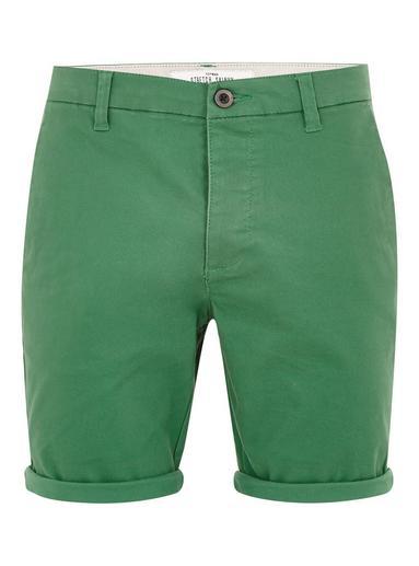 Topman Mens Green Chino Shorts