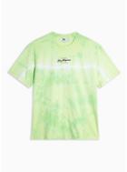 Topman Mens Green Tie Dye 'la' T-shirt