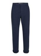 Topman Mens Navy Panelled Twill Cotton Worker Pants