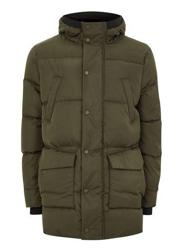 Topman Mens Ltd Khaki Tundra Thinsulate Parka