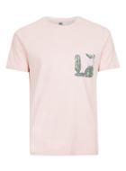 Topman Mens Pink Floral Pocket T-shirt