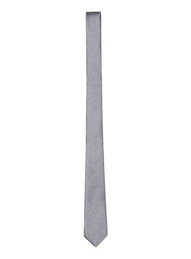 Topman Mens Grey Charcoal Text Tie