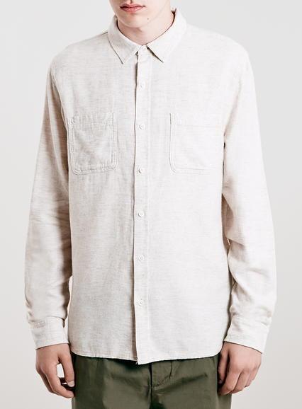 Topman Mens Grey Ltd Surf Shirt