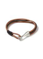 Topman Mens Brown Hook Bracelet*