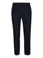 Topman Mens Blue Navy Crepe Textured Skinny Fit Cropped Suit Pants