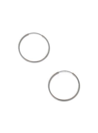 Topman Mens Silver Extra Large Hoop Earrings*