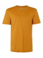 Topman Mens Yellow Gold Crew Neck T-shirt