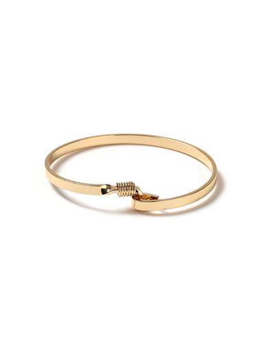 Topman Mens Gold Look Hinge Bangle*