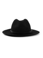 Topman Mens Black Wool Smart Puritan Hat