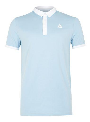 Topman Mens Le Coq Sportif Blue Polo Shirt*