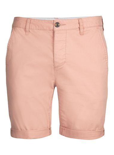Topman Mens Pink Stretch Skinny Rolled Hem Chino Shorts