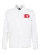 Topman Mens White And Red Coach Jacket