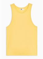 Topman Mens Yellow Slim Vest
