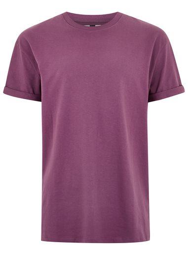 Topman Mens Purple Oversized Roller T-shirt