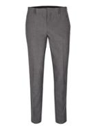 Topman Mens Mid Grey Textured Skinny Fit Suit Pants