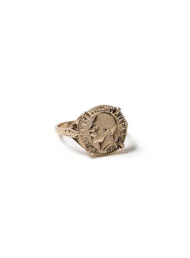 Topman Mens Gold Coin Ring*