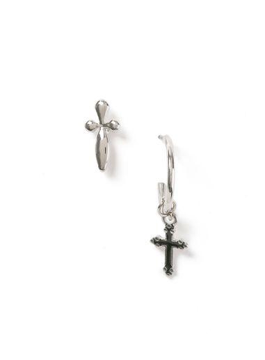 Topman Mens Silver Sword Earrings