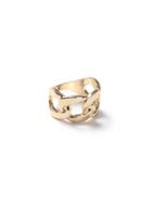 Topman Mens Gold Look Chain Band Ring*