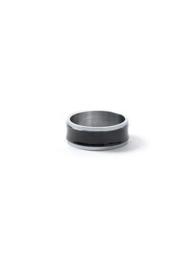 Topman Mens Metallic Silver Look Stainless Steel Band Ring*