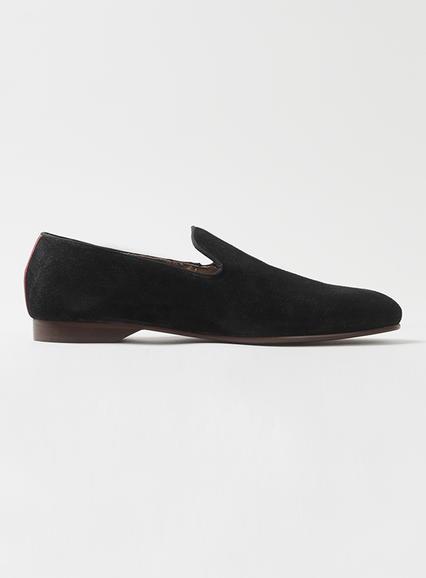 Topman Mens House Of Hounds Black Suede Loafers