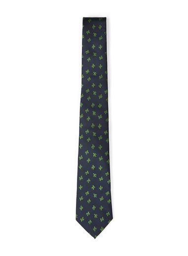 Topman Mens Blue Navy Cactus Tie