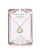 Topman Mens Roman Gold Coin Necklace*