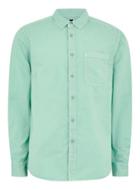 Topman Mens Aqua Blue Twill Shirt