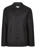 Topman Mens Grey Charlie Casely-hayford X Topman Charcoal Pinstripe Chore Jacket