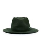 Topman Mens Green Aaa Khaki Zipper Felt Hat