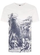 Topman Mens White Elephant Print T-shirt