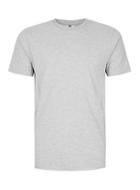 Topman Mens Mid Grey Grey Marl Nibble Neck T-shirt