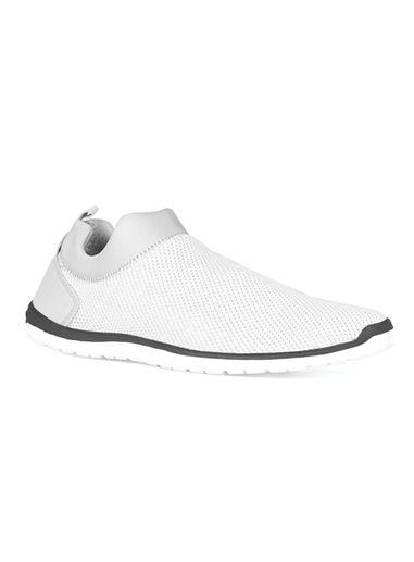 Topman Mens White Knit Trainers